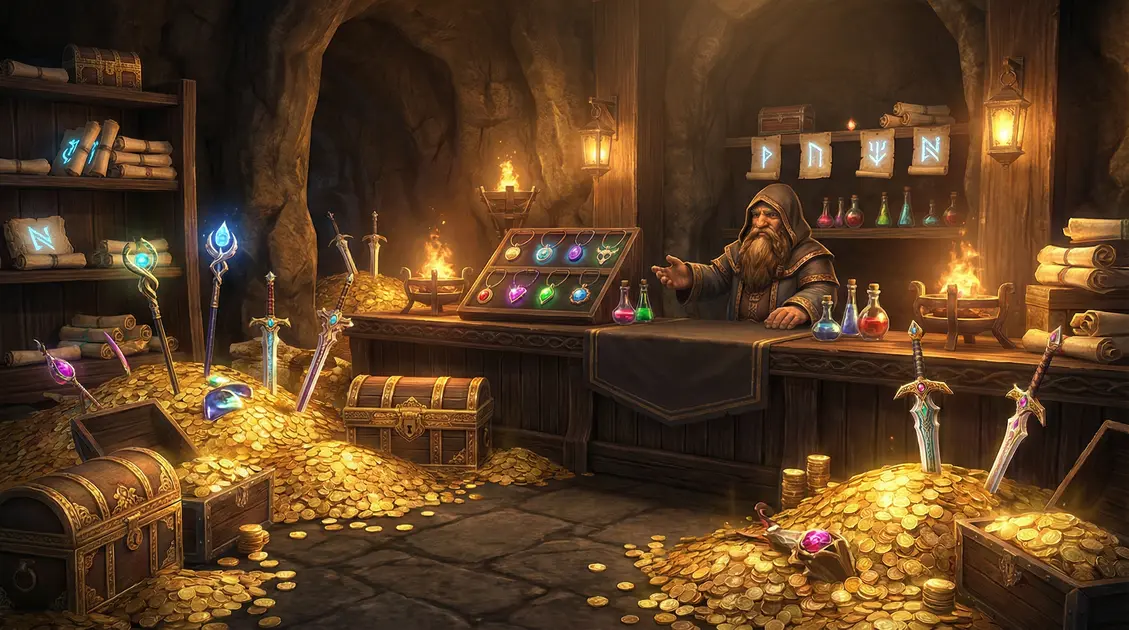 Lineage gold and treasure economy